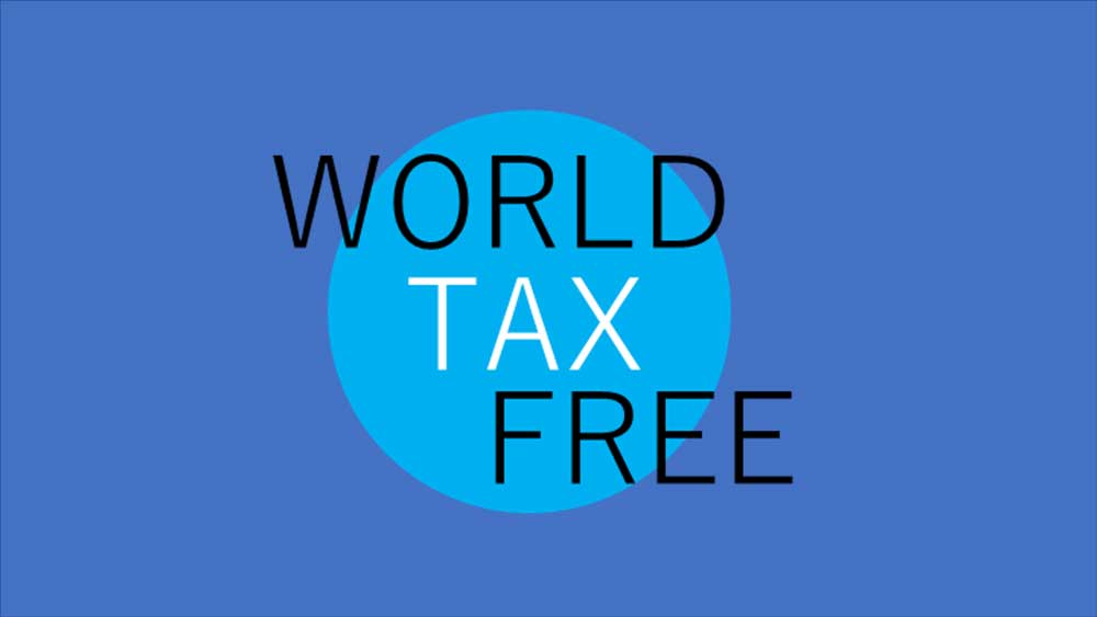 ロゴ　WORLD-TAX-FREE株式会社　免税　松田提樹　マツダダイジュ World-taxfree